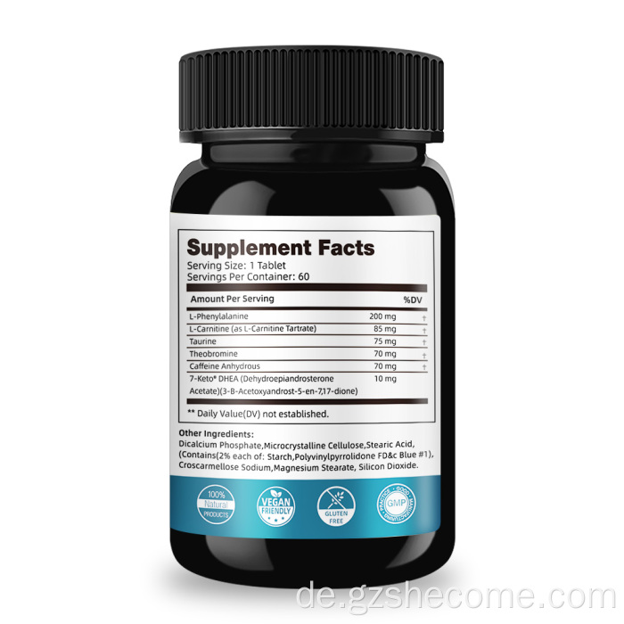 Shecome Fatburner-Tabletten zur Gewichtskontrolle und zum Stoffwechsel